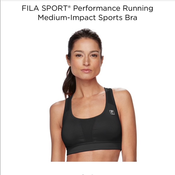 fila sport racerback performance running bra